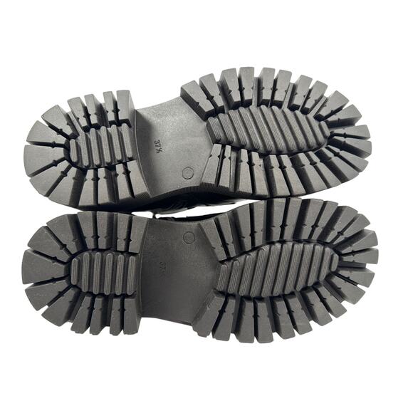 Free People Madison Platform Loafer Boot Women's 7.5 EU 37.5 Chunky Sole Zip - Picture 9 of 11